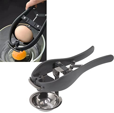 Schiaccia-uova in acciaio inox, separatore per tuorlo d', strumento professionale portatile automatico per rompere le uova, separatore rapido in acciaio inox per la cucina