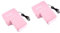 FOMIYES 2pcs Big Enter Key Laptop Computer Office Laptop Animal Toy Travel Pillow Adult Toy Desk Enter Toys Table Pillow for Kids Office Sleeping Pillow Sandbag Cloth On The Lap Pink