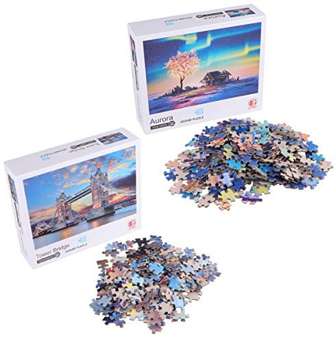 UPKOCH 1000 Stück Puzzle-Spielzeug Für Kinder Spielzeuge Kinderspielzeug Bridge-Puzzle-Spielzeug Puzzle Für Frühes Pädagogisches Lernen Stressabbauer 3D Rätsel