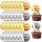 60PCS Happy Mother's Day Father's Day Cupcake Topper Mirror Acrylic Cake Topper Charms Round Acrylic Cake Topper for Mom Dad Mother's Day Father's Day Birthday Party Decor
