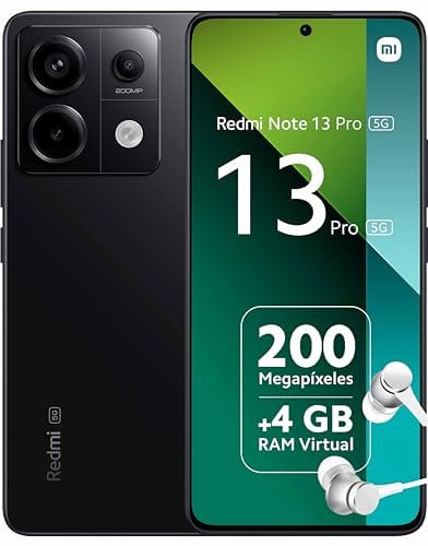 Xiaomi Redmi Note 13 Pro 5G Smartphone 8+256GB, Midnight Black (UK Version + 2 Years Warranty) (Renewed)