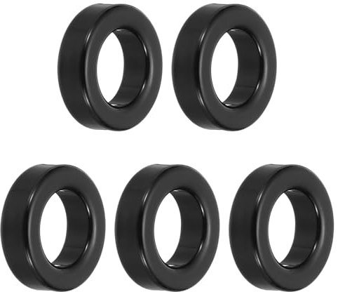 QUARKZMAN 5Stk Toroid Kern 23x36x13mm Eisen Ferrit Drosseln Ring Leistung Toroidal Trafo Stabilisierung Signal Übertragung Widerstand Elektromagnetische Interferenz Schwarz