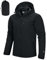 Outdoor Ventures Veste de pluie pour homme - Imperméable et respirante - Pliable - Légère - Coupe-vent - Pour les loisirs, la randonnée, le camping, Noir , L