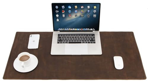 CONTACT'S FAMILY Schreibtischunterlage, Schreibtischunterlage aus hochwertigem Leder, große Mausmatte, Schreibtischunterlage, Computer-Schreibunterlage für Büro und Zuhause (60x40cm)