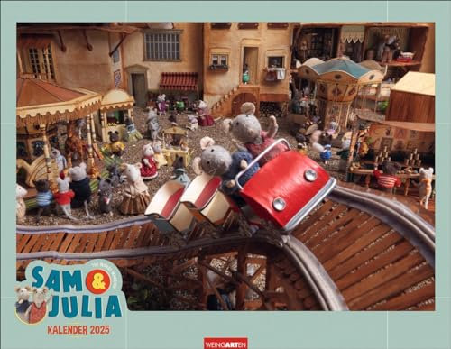 Sam & Julia – Das Mäusehaus - Kalender 2025 - Weingarten-Verlag - Fotokalender - Wandkalender für Kinder und Wimmelbild-Fans - 44 cm x 34 cm