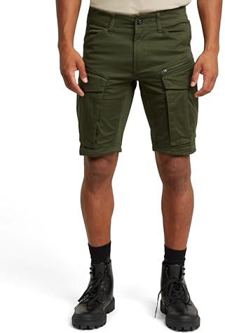 G-Star Men's Rovic Zip Regular Shorts, Green (dk bronze green D26214-5126-6059), 40