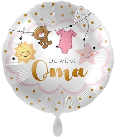 NEU Folienballon - Du wirst Oma - ca. 45cm Durchmesser