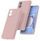 Beauty Custodia Silicone per Motorola Moto G84 Rosa, Cover Silicone Liquido Protettiva, Anti Impronte, Anti Sbiadimento, Silicone Custodia Inodore. Rosa