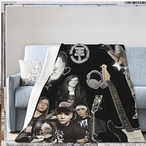 QapLWczK Tokio Überwurfdecke, ultraweich, aus Flanell, leicht, warm, Decke für Wohnzimmer/Schlafzimmer, 152,4 x 127 cm