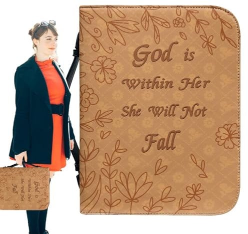 Kioriur Pu-Leder-Buchhülle, Bibelhülle | Bibel-Schutzhülle mit Griff, Pu-Leder-Bibel-Schutzhülle,