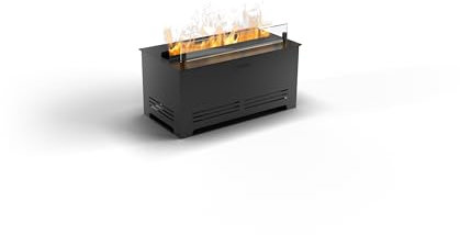 Planika Cloudy - Moderner, freistehender elektrischer Wasserdampf-Kamin mit LED Optimyst - Technologie - Echter Flammeneffekt, ideal für das Wohnzimmer