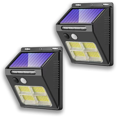 Garden Gear 112 LED Motion Sensor Solar Light – Solar-Powered, Weatherproof Outdoor Security Light with Adjustable Lighting Modes and 270° Wide Beam (2)