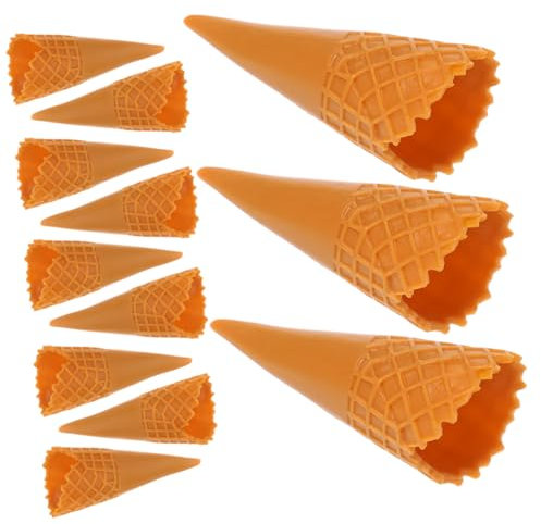 YARNOW 12Stücke Mini Eistüten Modell für DIY Bastelbedarf Realistisches Lebensmittelmodell zur Dekoration Stabil für Festivals und Kreative Projekte