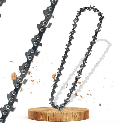 Plstod 4 Pezzi Catena Motosega 8 Pollici, 45 Links Mini Catena per Motosega, per Frese di Rami Nel Giardino, Lavorazione del Legno, Rifinitura Universale