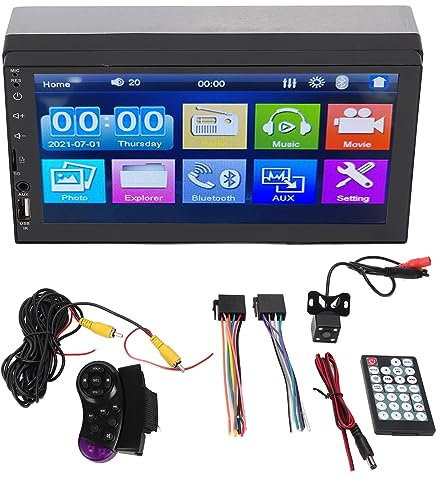 Ricevitore audio 'audio universale CAR TOULSCHIRE MP5 Player GPS Navigation Backup Camera Chiamata Calling 7in TFT Schermo Bluetooth Mirror Link per modifica 'auto Metal