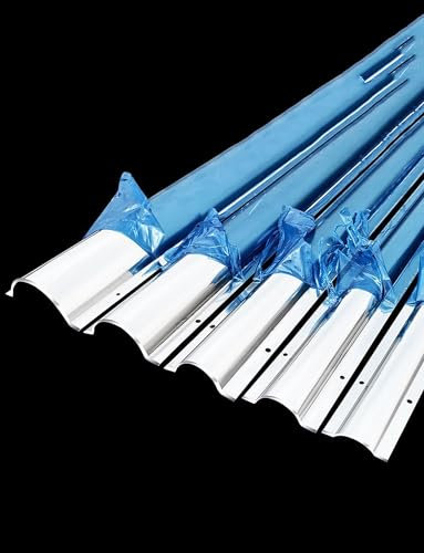 Thicken Cable Duct Stainless Steel Cable Tray, 1meter Half Round Silver Metal Wire Cover, Cable Cover For Ceiling, Corner, Floor,Stainless Steel Cable Cover(8cm/3.1in)