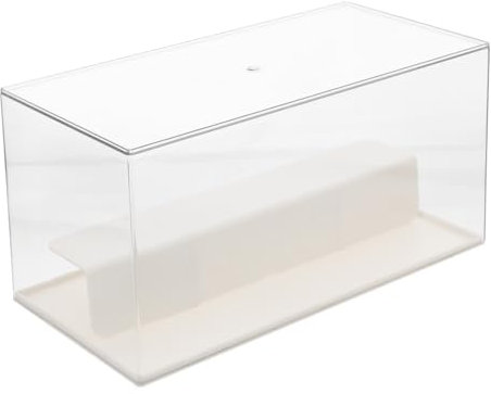 HIAKDOFT Transparente Mehrschichtige Vitrine für Figuren Schaukasten mit Eleganter Basis Durchsichtige Aufbewahrungsbox für Actionfiguren und Puppen Einfacher Zugriff für Sammler