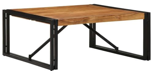 Couchtisch 80x80x35 cm Massivholz Akazie Wohnzimmertisch Couchtisch