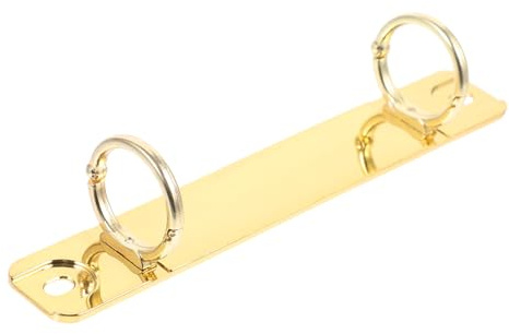 DOITOOL Metal Binder Spine Insert Portable Comb Binder Notebook Rings for Binding Metal Loose Leaf Mechanism for Photo Albums DIY Projects Gold