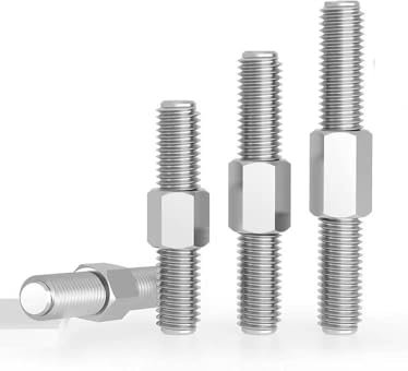 M6 M8 Doppelend-Gewindestangen - 2 Stück Edelstahl-Stehbolzen for vielseitige Anwendungen, 40 mm und 90 mm Länge(M8x40mm)