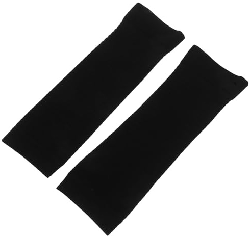Manchon de Compression Cuisse Réglable 2 Pièces en Polyester Noir | Respirant, Ajustement Modulable, Modelage de Jambe, Usage Sport et Maintien