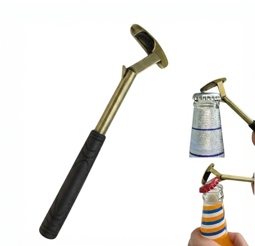 Golf Gifts Accessories for Men, Funny Golfing Beer Putter Bottle Opener Gadgets Gift for Golfers Dad, Unique Golf Lovers Novelty Presents for Bar, Christmas Secret Santa Stocking Fillers (Bronze)