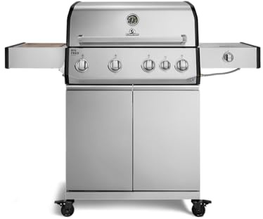 BURNHARD® Big FRED Deluxe Gasgrill 4-Brenner, Edelstahlrost, Edelstahl