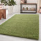 HomebyHome Shaggy Teppich Wohnzimmer 160 x 230 cm - 50 mm Florhöhe Hochflor Wohnzimmerteppich Grün Extra Weich und Flauschig - Langflor Teppiche für Schlafzimmer, Küche, Flur - Carpet, Halı