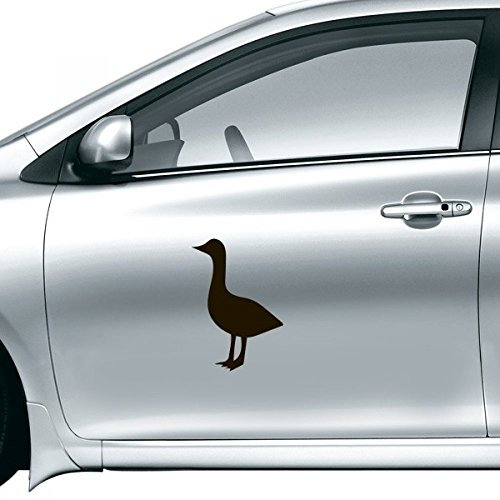 DIYthinker Schwarze Gans niedliche Tier Darstellung Autoaufkleber auf Auto Styling Aufkleber Motorrad Aufkleber für Auto-Zubehör-Geschenk 15cm