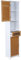 Mendler Hochschrank HWC-A85, Badschrank Badregal Bambus, MVG-Zertifiziert 180x40x31cm weiß