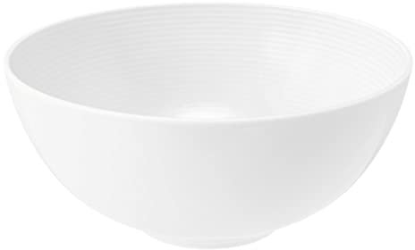 SELTMANN WEIDEN Schüssel - Durchmesser: 21,2 cm - Höhe 9,7 cm - Beat - Form: Rund mit Rillenrelief - moderner Stil - Weiß