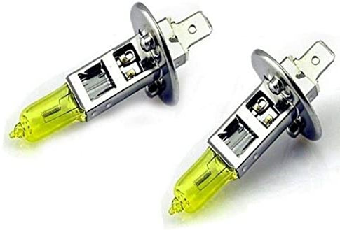 2x H1 100W 12V Aqua Vision Gelb Yellow Quarz Halogen Lampen
