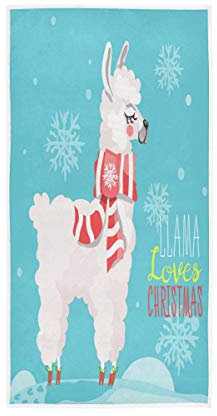 MNSRUU Handtuch mit Schneeflocke, Weihnachtsmotiv, 76 x 38 cm