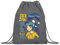 BLAK TEE Anime Girl is Sick of You Organic Cotton Drawstring Gym Bag Grey