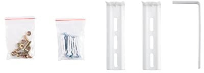 Blindecor Kit 3 équerres 10 cm de couleur blanche pour installation de stores