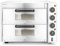HENDI Four à pizza compact, 2 chambres, 50/350 ˚C, 230V/3000W, 580x560x(H)435mm, Argent