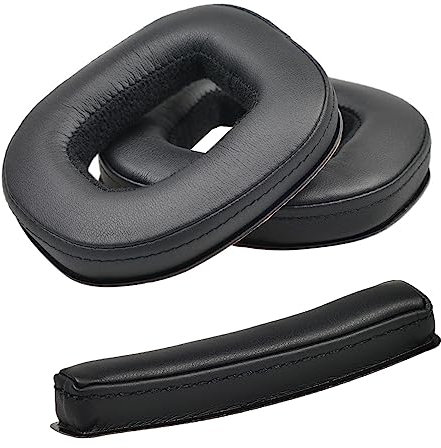 JHZZWJ Ersatz Ohrpolster für Durchmesser Logitech Astro A10 A20 A40 A50 Ohrpolster aus Kunst Leder