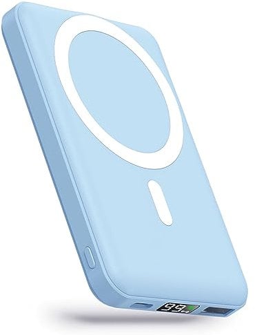 YAGOPAL MagSafe PowerBank Wireless 10000mAh Magnetische Power Bank 22.5W PD Schnelles Laden mit LED-Display und USB-C Ladekabel Akkupack für iPhone 16/15/14/13/12/Mini/Pro/Pro Max