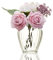 Petit vase en verre côtelé pour fleurs, 13 cm – Mini vase à fleurs de pois de senteur pour roses, tulipes, jonquilles – Petit vase en verre pour décoration de table