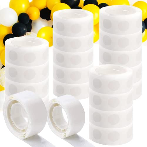OWLKELA 2000 Piezas Pegamento de Globos, Cinta Puntos de Adhesivo es Adecuada para Bodas, Cumpleaños, Fiestas, Manualidades, Imágenes Prediseñadas y Otras Manualidades