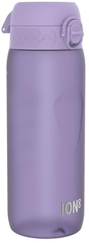 Ion8 Gourde, 750 ml, Anti-Fuite, Sports, Facile à Ouvrir, Verrouillage Sécurisé, Lavable en Lave-vaisselle, Poignée de Transport, Couvercle Rabattable, Sans BPA, Poignée Profilée, Violet Clair