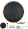 Steel Tongue Drum 12 Zoll 15 Noten: Handpan Drums Set mit Notenbuch Schlägel Tragetasche - Hand Pan Instrument für Erwachsene Musikerziehung Meditation Yoga Chakra (Schwarz)