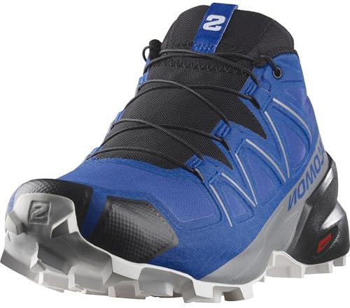 Salomon Herren Speedcross Hiking Shoe, Lapis Blue Black White, 44 2/3 EU