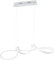 Reality Leuchten LED Pendelleuchte Perugia R37091131, Metall Weiß matt, inkl. 37 Watt LED, Switch Dimmer