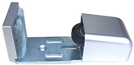 Guía de piso de puerta, riel de puerta corredera ajustable, herrajes de puerta corredera de granero, accesorios de puerta automáticos, guía de piso inferior para marco de 35-60 mm, puerta corredera