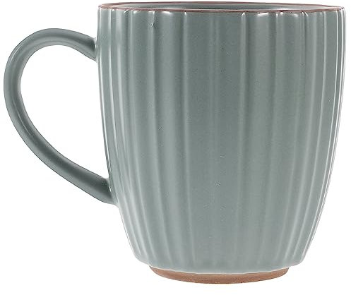 Kichvoe Taza De Café Decoración De Oficina Taza De Agua con Asa Taza De Leche De Cerámica Taza De Té 280 Ml Taza De Desayuno Taza De Agua Potable para Bebidas Latte Jugo Verde