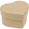 Pappmache Schachtel Herz Box, Pappschachteln zum Basteln & Bemalen, 9 x 5cm, 10 Stück