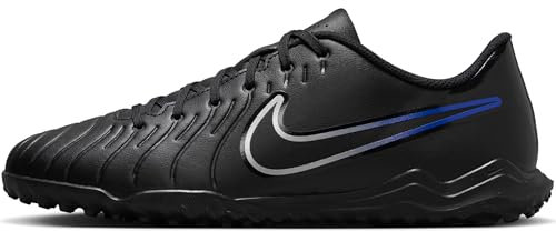 Nike Legend 10 Club Tf, Soccer Shoe Uomo, Black/Chrome-Hyper Royal, 40.5 EU