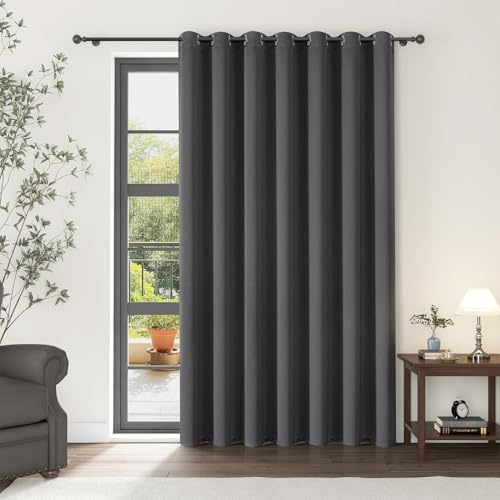 ChrisDowa Room Divider Curtains 84 Inches Long Sliding Door Curtain 1 Panel