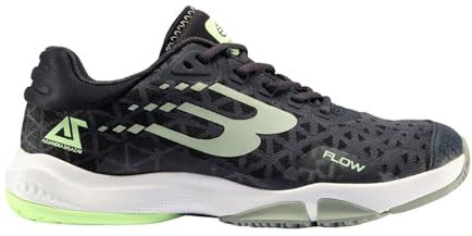Bullpadel Zapatilla Flow 24V Negro/Eucalipto 2024